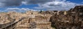 Large panoramic view of Crusader medieval castle at Beit Guvrin-Maresha National Park Royalty Free Stock Photo