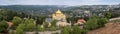 Large panoramic view of Gorny Monastery and Church of Saint John the Baptist, Ein Karem. Jerusalem