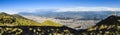 Large panoramic view of Quito city, Ecuador