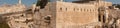 Large panoramic view of Western Wall. Jerusalem Royalty Free Stock Photo