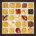 Large Pasta Sampler Royalty Free Stock Photo