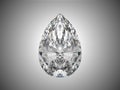 Large pear cut diamond Royalty Free Stock Photo