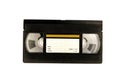 Large picture of an old Video Cassette tape on white background Royalty Free Stock Photo