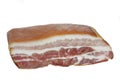 Large piece of smoked bacon