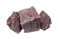 Large pieces of raw, dark chocolate Royalty Free Stock Photo