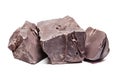 Large pieces of raw, dark chocolate Royalty Free Stock Photo