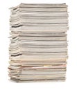Large pile of colorful magazines Royalty Free Stock Photo