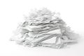 Pile of Crumpled White Paper for Recycling Stock Photo Royalty Free Stock Photo