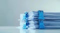 The stack of office files.AI generated image Royalty Free Stock Photo