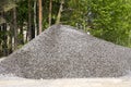 a large pile of rubble on a construction site for the improvement Royalty Free Stock Photo