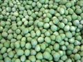 Large pile of shelled english peas Royalty Free Stock Photo