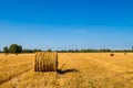 Large Piles of Hay Bales Royalty Free Stock Photo