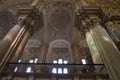 Big pillars in Malaga Cathedral, Spain