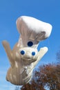 Pillsbury Doughboy Balloon in the Macy`s Thanksgiving Day Parade in New York City Royalty Free Stock Photo