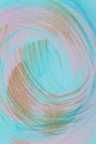 Large Pink and gold strokes of paint on blue background. Place for your design Royalty Free Stock Photo