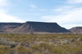 A large plateau in the hill country