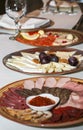Ham and cheese platters large plates