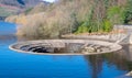 Large plughole at the Ladybower reservoir