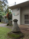 Large Poi Pounder outside the Hanalei Poi Factory