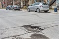 Large pothole on Gilford street