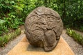 Large pre-hispanic olmec basalt carved head