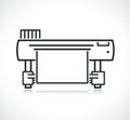 Large printer or plotter icon