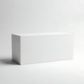 A large, pristine white rectangular box standing upright against a plain background Royalty Free Stock Photo