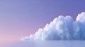 A large, puffy cloud formation in a pink and purple sky Royalty Free Stock Photo