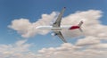 A large QANTAS Airbus A330 flying