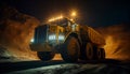 Large quarry dump truck in coal mine. Mining equipment for the transportation of minerals. Royalty Free Stock Photo