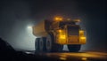 Large quarry dump truck in coal mine. Mining equipment for the transportation of minerals. Royalty Free Stock Photo