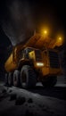 Large quarry dump truck in coal mine. Mining equipment for the transportation of minerals. Royalty Free Stock Photo