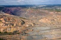 Large quarry dumper aerial view.