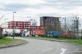 Large queue at the French German border during inspection in Kehl