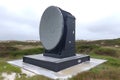 Radar Station on Dune Landscape Royalty Free Stock Photo