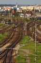 Large railway station Royalty Free Stock Photo