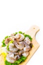 Large Raw Shrimp Royalty Free Stock Photo