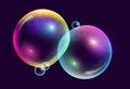 Large Realistic Colourful Bubbles