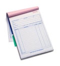 Large Receipt Pad Royalty Free Stock Photo