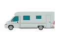 Large recreational mobile family vacation vehicle