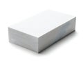 A large rectangular block of styrofoam on a white background Royalty Free Stock Photo
