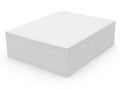 A large rectangular block of white insulation material on a white background Royalty Free Stock Photo