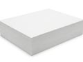 A large rectangular block of white polystyrene foam on a white background Royalty Free Stock Photo
