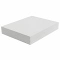 A large rectangular block of white polystyrene foam on a white background isolated on transparent background Royalty Free Stock Photo