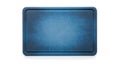 A large, rectangular, blue, metal tray with a textured surface a Royalty Free Stock Photo