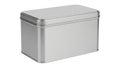 A large, rectangular, stainless steel container with a smooth, shiny surface Royalty Free Stock Photo
