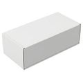A large, rectangular, white box with a smooth, shiny surface and sharp edges Royalty Free Stock Photo