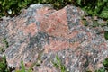 A large red and black Feldspar, Quartz and Granite mixed rock Royalty Free Stock Photo
