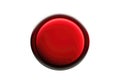 Large Red Button On Metallic Background. Generative AI Royalty Free Stock Photo