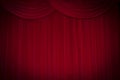 Red curtain stage